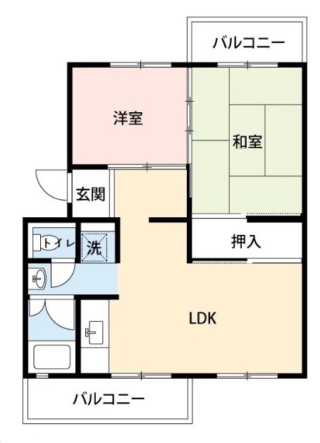 原山台団地12棟の間取り