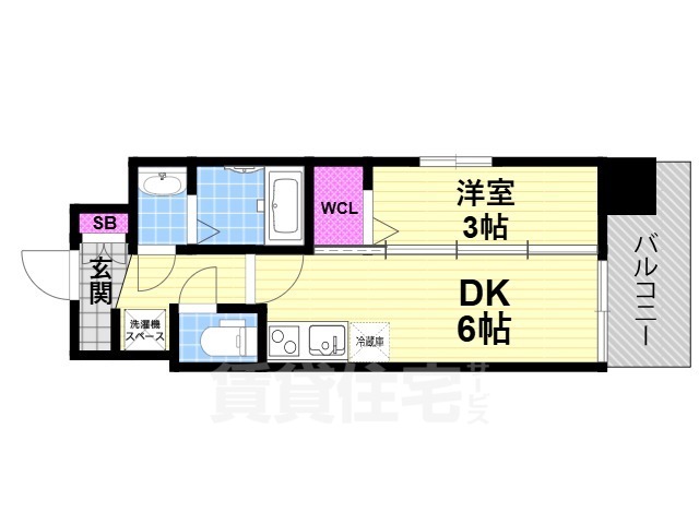 Luxe住道駅前の間取り