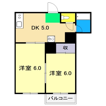 長崎ハイツの間取り