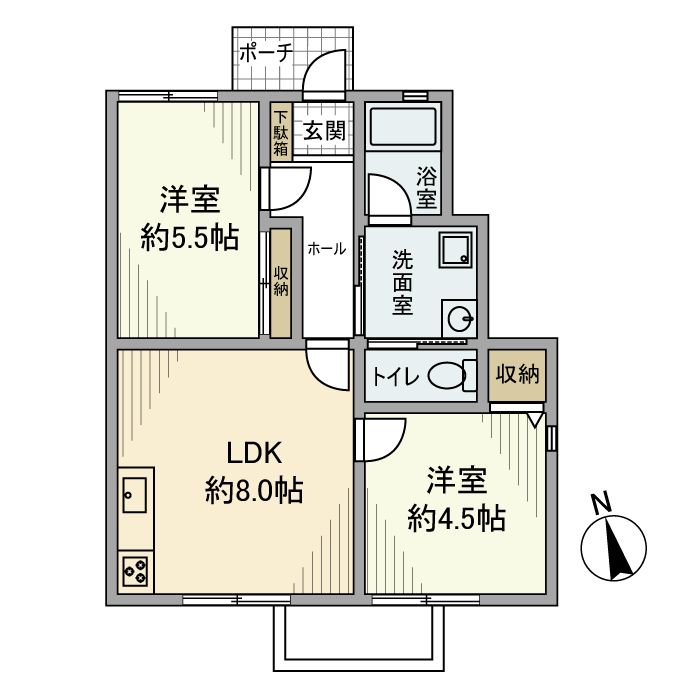 盆栽町の間取り