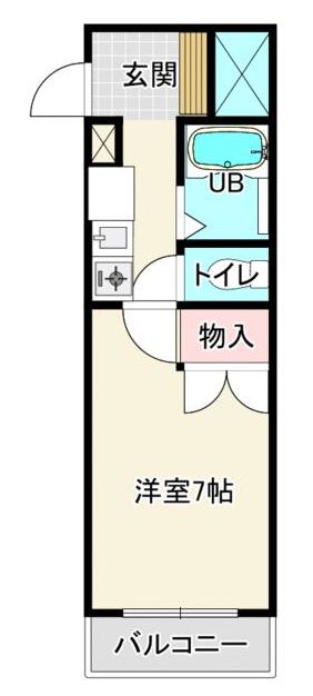 セントヒルズ盛岡11階角部屋の間取り