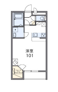 【レオパレスサンシャインの間取り】