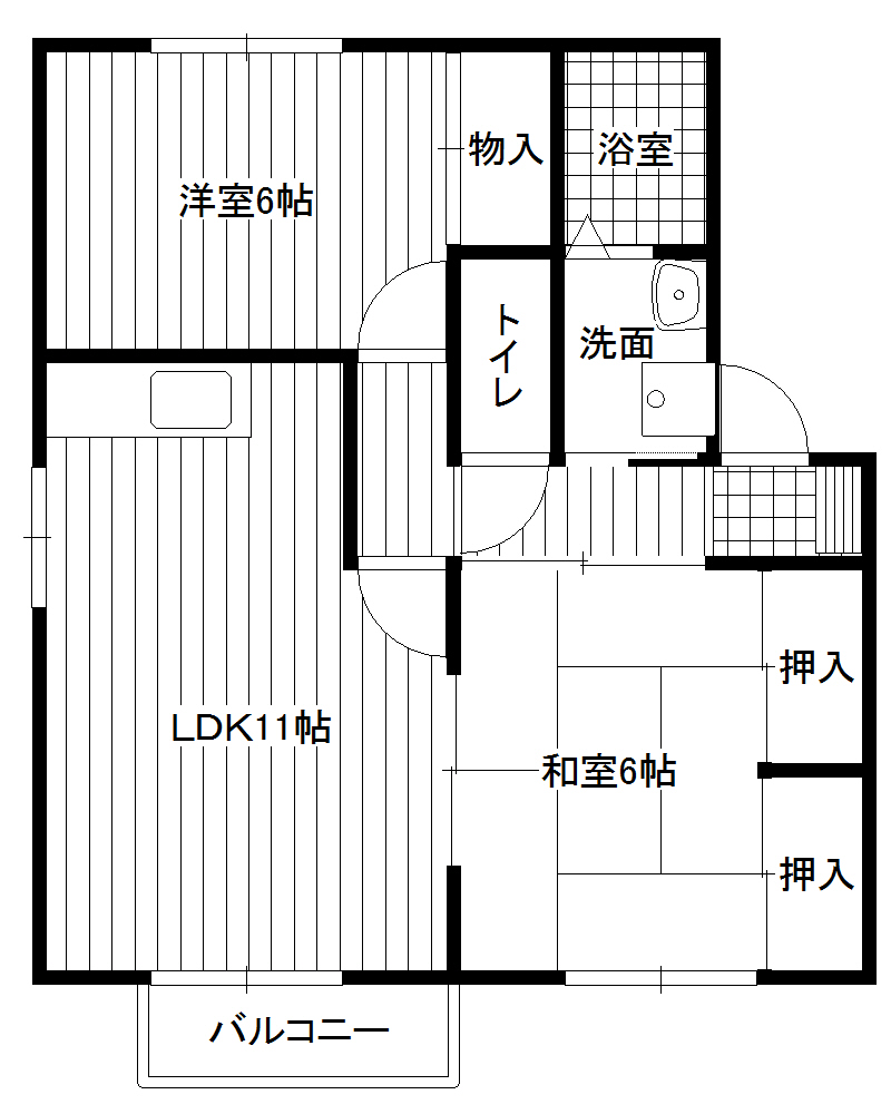 グリーンヴィラ若葉台Aの間取り