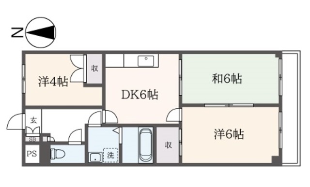 町田市南町田のマンションの間取り