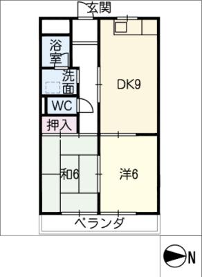 ニッチェル平洲の間取り