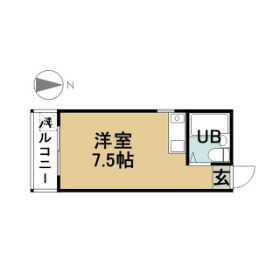 一宮市北園通のマンションの間取り