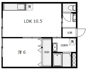 RICH PLACE 東造道の間取り