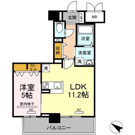 那覇市牧志のマンションの間取り