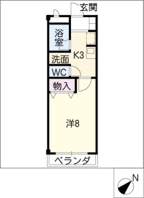 【エンピエッソ千鳥橋の間取り】