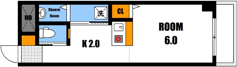 広島市安佐南区古市のマンションの間取り