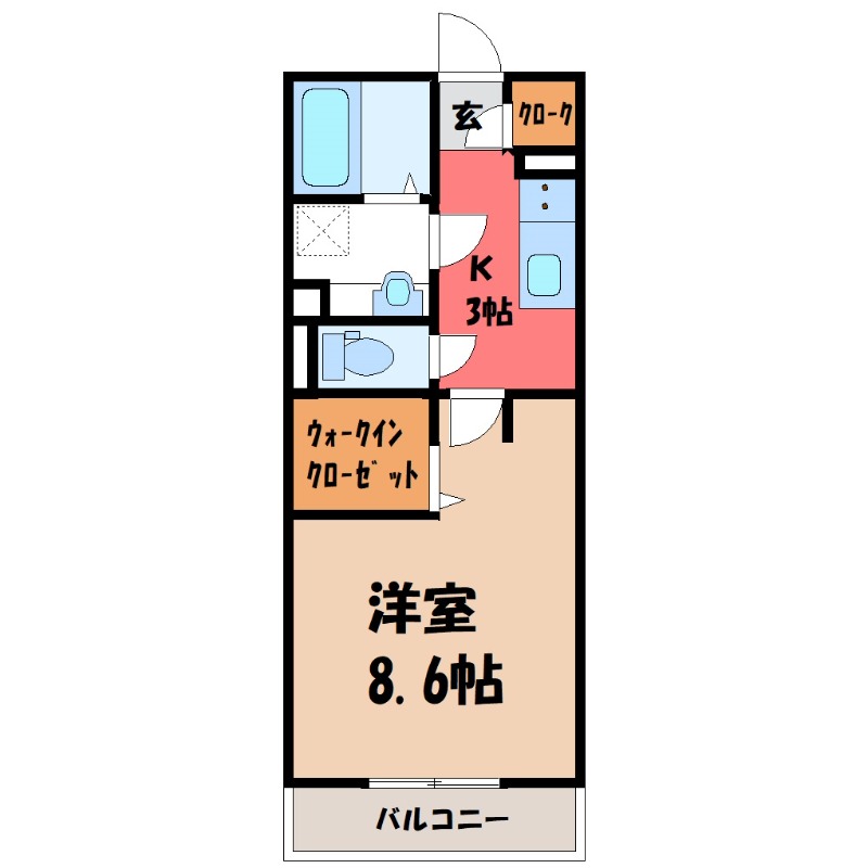 カーサココルン A棟の間取り