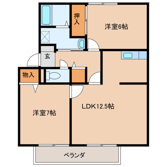 弥生ハイツの間取り