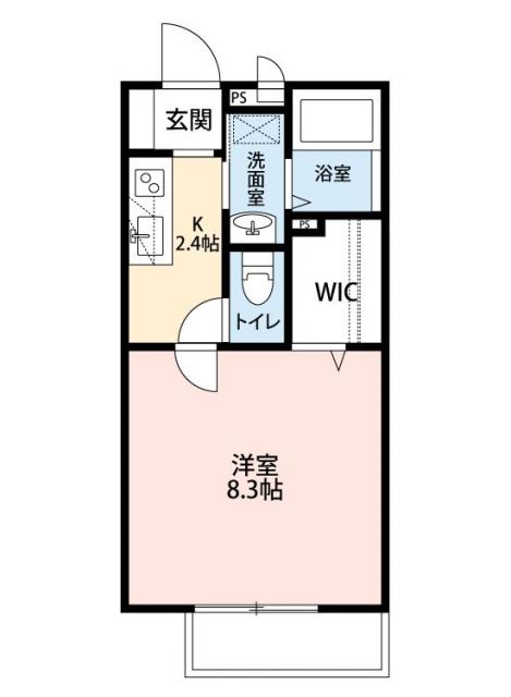 伊賀市西明寺のアパートの間取り