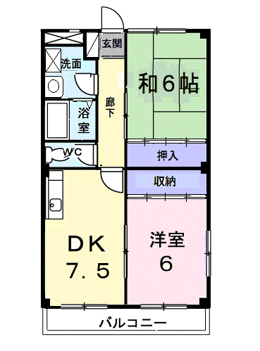 メルベーユI号館の間取り