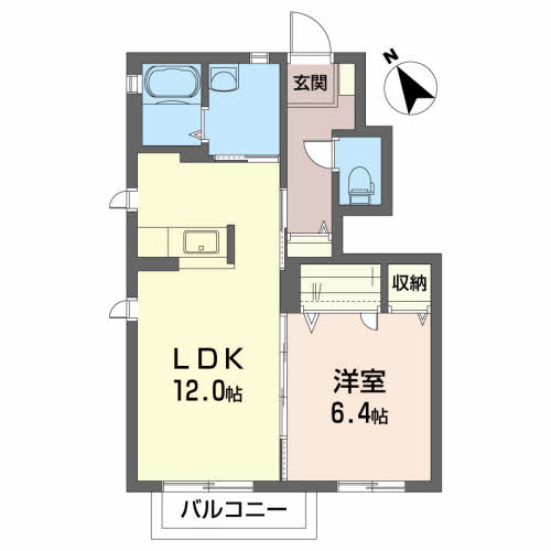 ＪＲ東北本線 新白河駅 徒歩17分 2階建 築19年の間取り写真