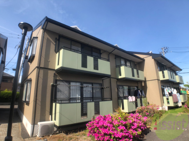 建物外観　２ＬＤＫ、バス・トイレ別、追焚機能、ＢＳアンテナ