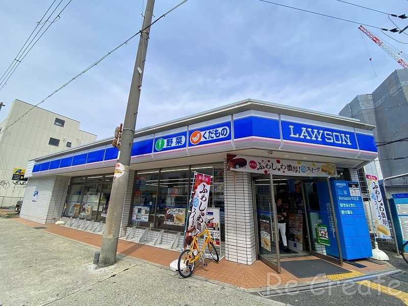 コンビニ　ローソン鶴橋三丁目店（コンビニ）まで352m