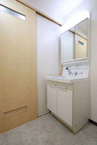 洗面設備　※別の号室の写真になります。