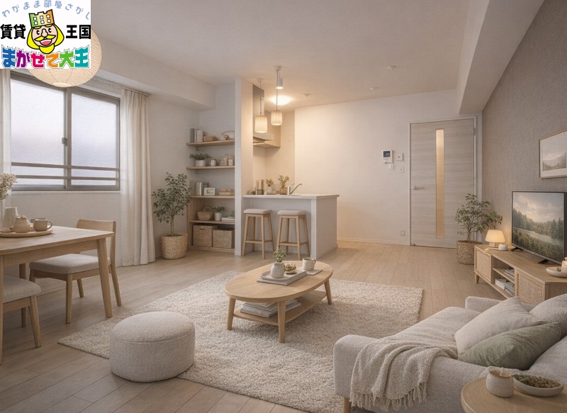 居室・リビング　家具・インテリアはＣＧです