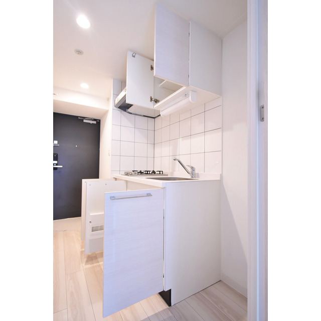 キッチン　二口コンロ付