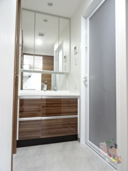 洗面設備　※同タイプの別部屋です