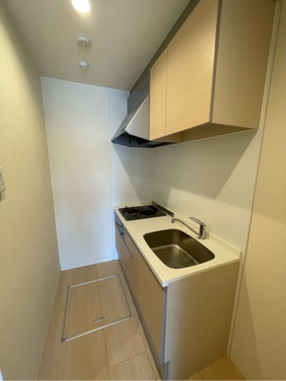 キッチン　壁付けキッチンでスペースを最大限有効活用できます！