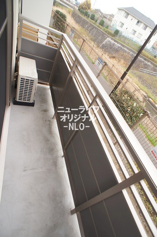 バルコニー　前面に遮るものが無く開放感があります