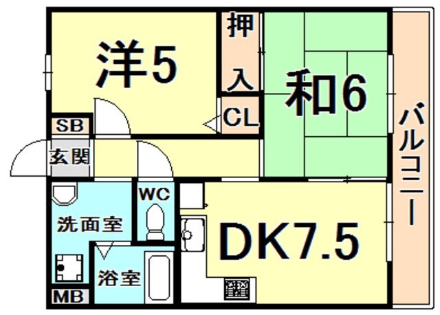 グッドヴィレッジ一番館・二番館の間取り写真