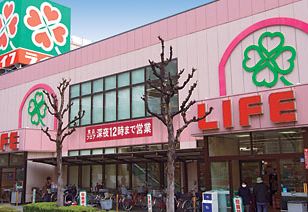 スーパー　ライフ神田和泉町店（スーパー）まで345m