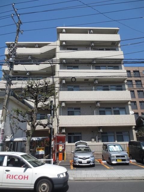 建物外観　駅より１本道の設備充実マンションです。