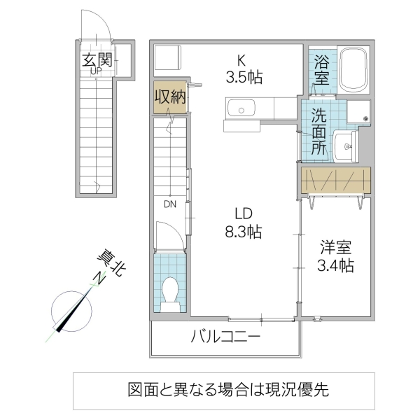 フリューゲル Iの間取り写真