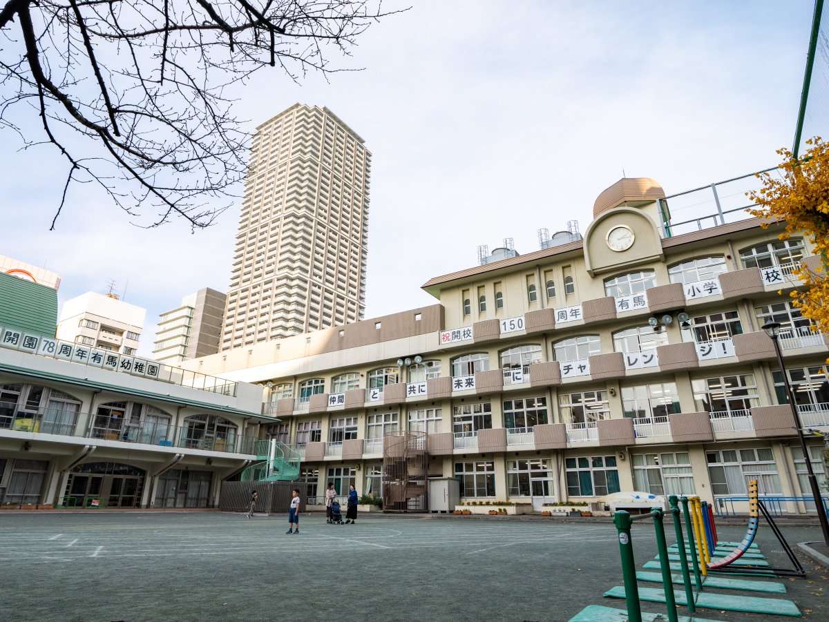 小学校　中央区立有馬小学校（小学校）まで295m