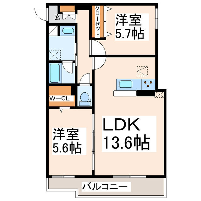 WithPlus上熊本駅前の間取り写真