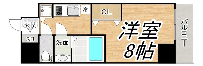 ONE ROOF FLAT TENJINBASHI(旧:シャルマンフジの間取り写真