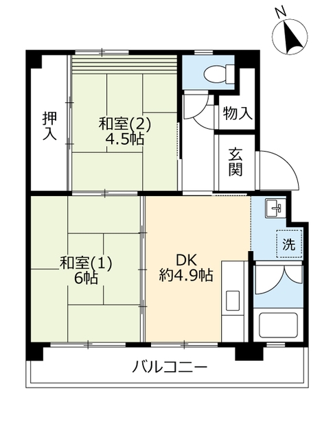 UR多聞台の間取り写真