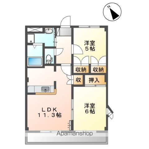 エトワール横割の間取り写真