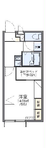 レオパレスアルモニーの間取り写真