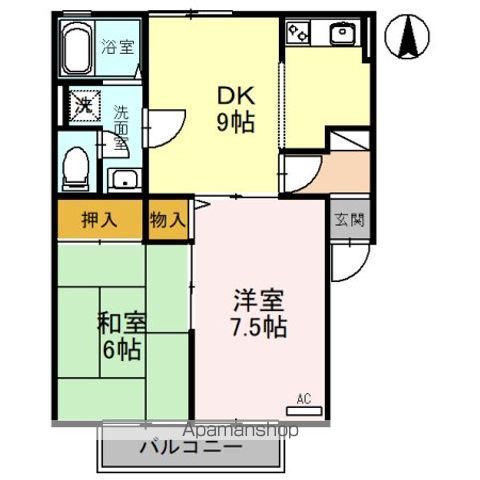 メゾン甲西 Aの間取り写真