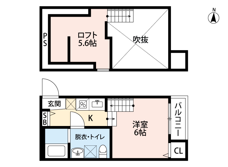 地下鉄七隈線 茶山駅 徒歩11分 2階建 築9年の間取り写真