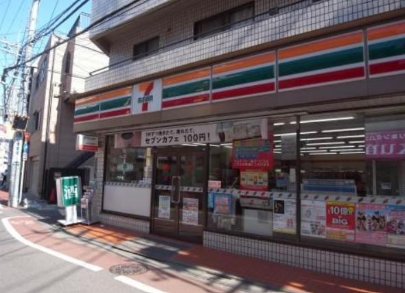 コンビニ　セブンイレブン品川東大井店（コンビニ）まで450m