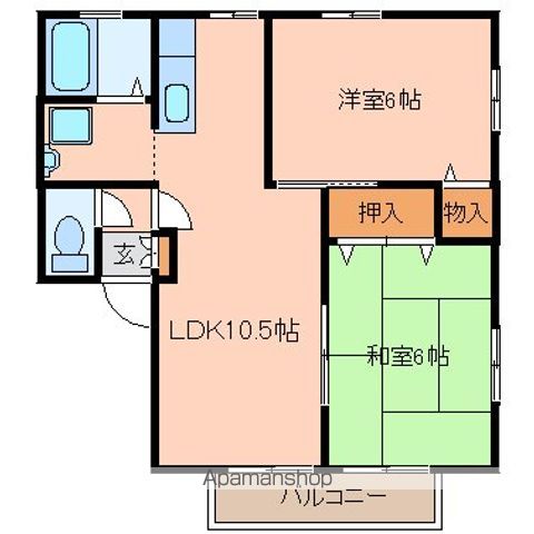 仙台市若林区 2階建 築25年の間取り写真