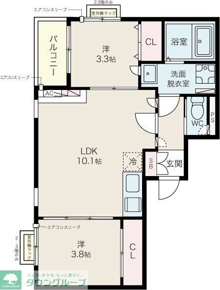 Tidy中島の間取り写真