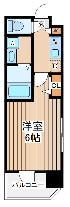 ＪＲ京浜東北線 川崎駅 徒歩8分 11階建 築12年の間取り写真