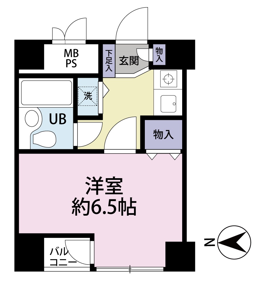 ライオンズマンション一高前第２の間取り