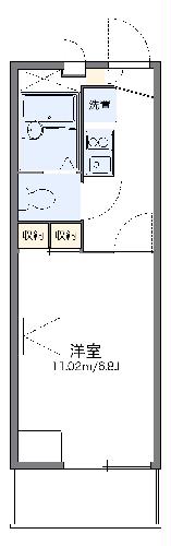 レオパレスプチベルク四番館の間取り