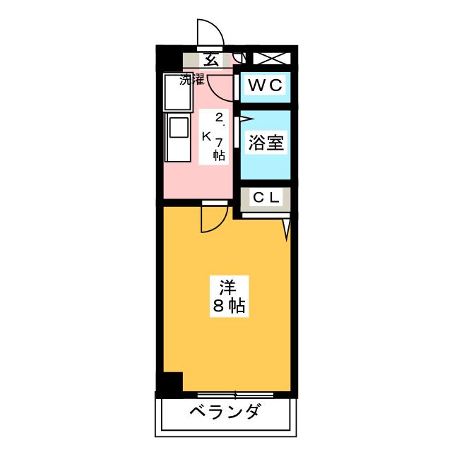 ヤマトマンション中島新町の間取り