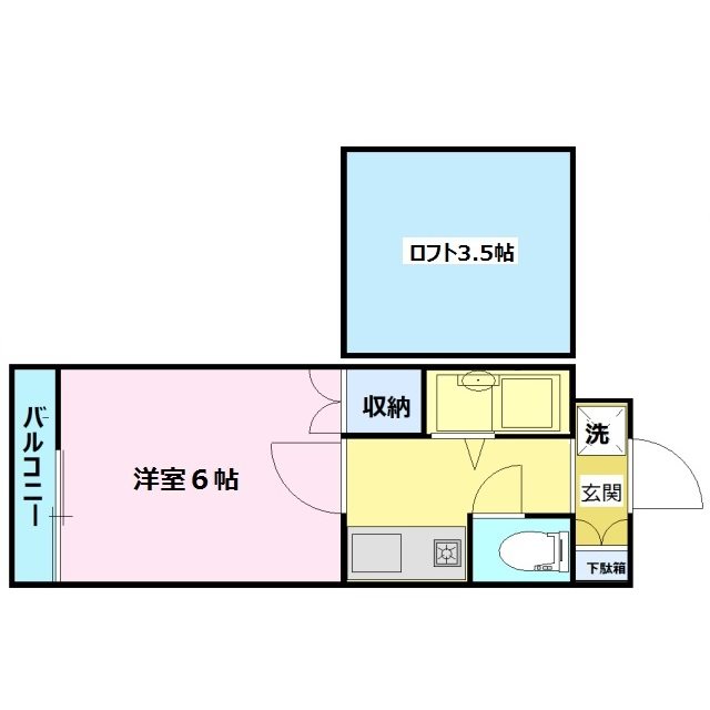 カーサ笠舞本町の間取り