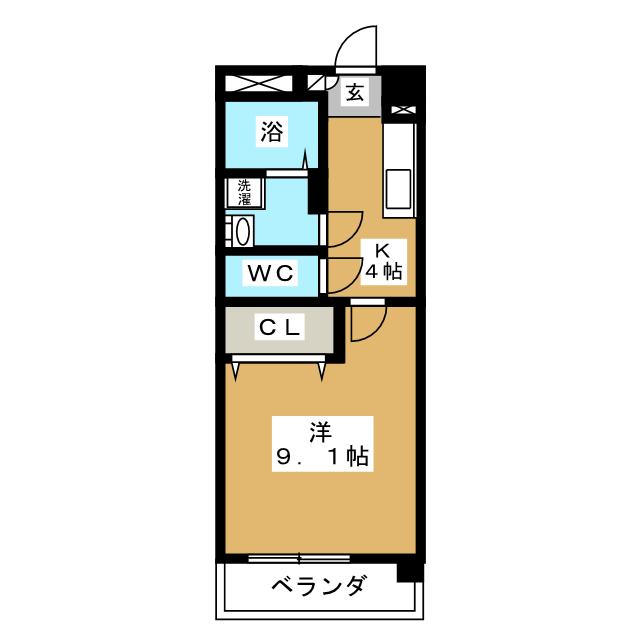 マンション亀山の間取り