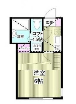 横浜市緑区新治町のアパートの間取り