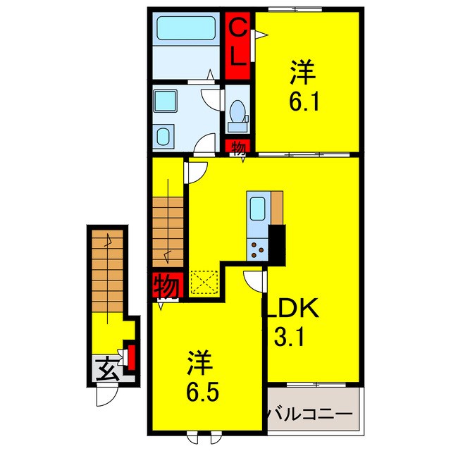 エスパース ボヌールの間取り